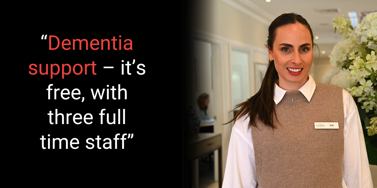 Dementia Supported Lifestyle unit plus three staff free at The Landings