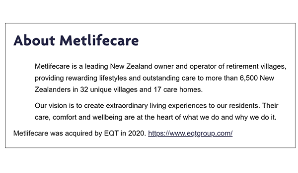 The new retirement village – is it lifestyle or is it NZ-style care support under fresh leadership?