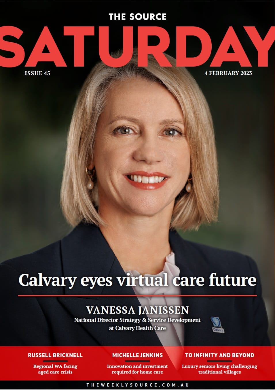 ISSUE 45 - Vanessa Janissen, National Director Strategy and Service Development, Calvary Health Care