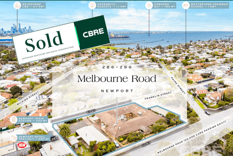 Vacant Mercy Health facility in Newport, Melbourne, sells for $154K per bed post image