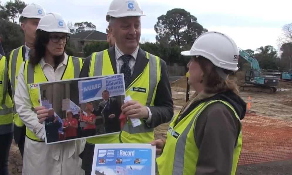 ANMF (Vic) spruiks the Andrews Labor Govt and gets $1.1M for specialist training course for nurses post image