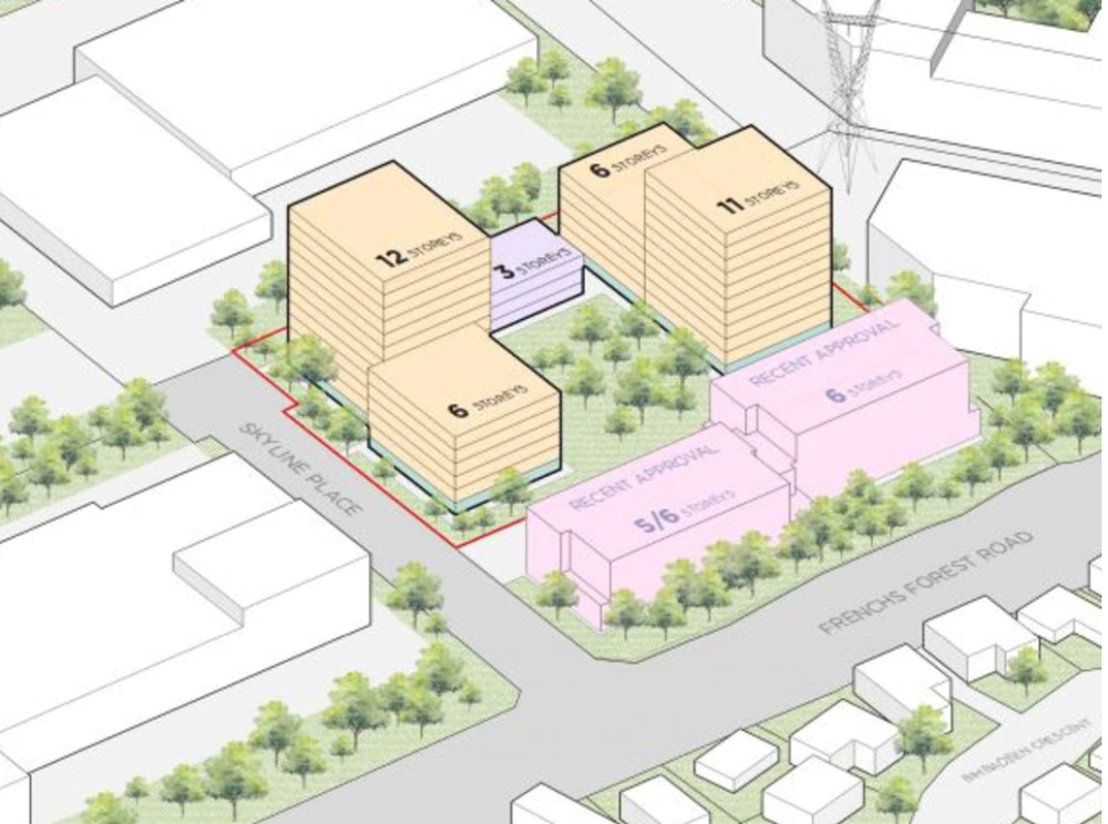 Council opposes Platino Properties’ 12-storey over 55’s ‘community’ apartment campus in Frenchs Forest post image