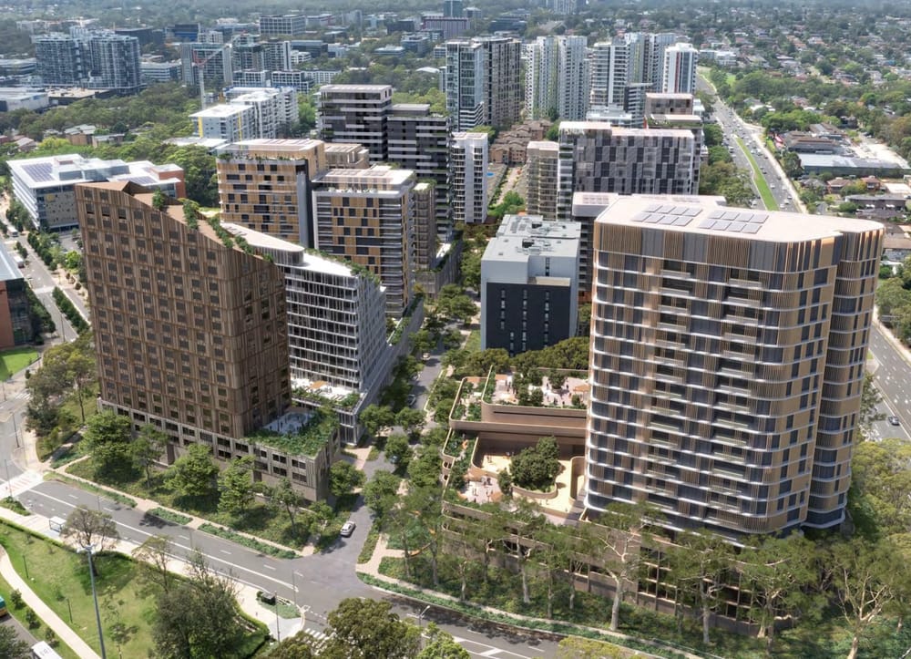 BaptistCare reduces its Macquarie Park Sydney Concept Masterplan yet cost rises from $1.9bn to $2.5 bn post image