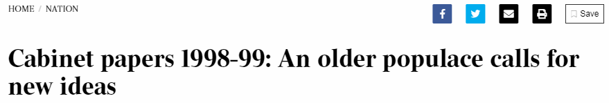 Everything old is new again? 1998 Cabinet papers reveal familiar ageing strategy post image