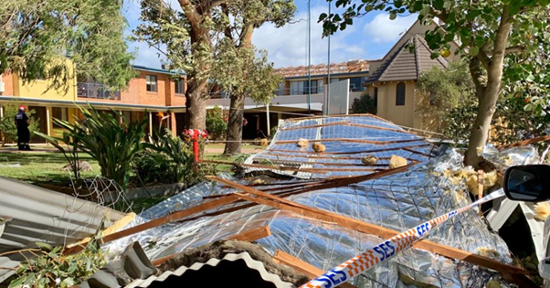 Newcastle aged care residents evacuated after storm blows roof off 124-bed facility for second time in 15 months post image