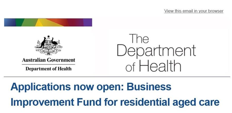 Applications now open for Government’s $50 million aged care Business Improvement Fund post image