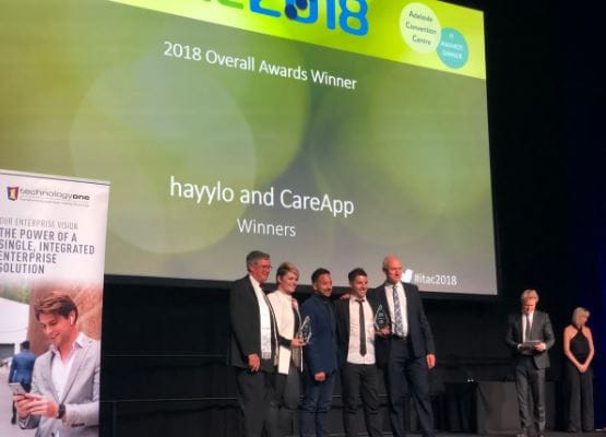 Melbourne home care software company hayylo named joint winner the National IT Aged Care Awards post image