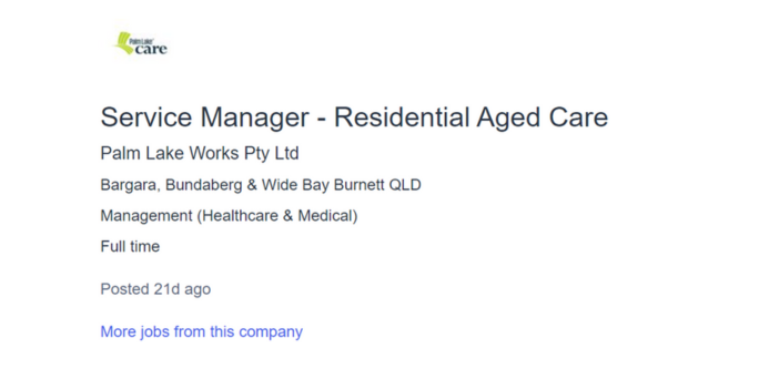 Palm Lake Care forced to buy house for aged care facility manager near Bundaberg post image