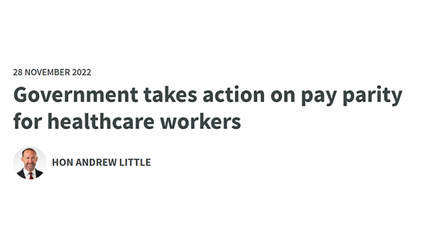 NZ: Fair pay for the same work in the health system – especially for women post image