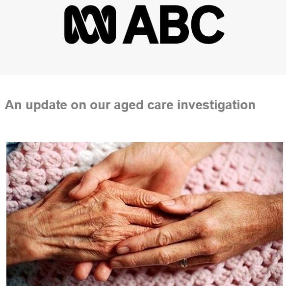 ABC now canvassing for stories of sexual abuse in aged care post image