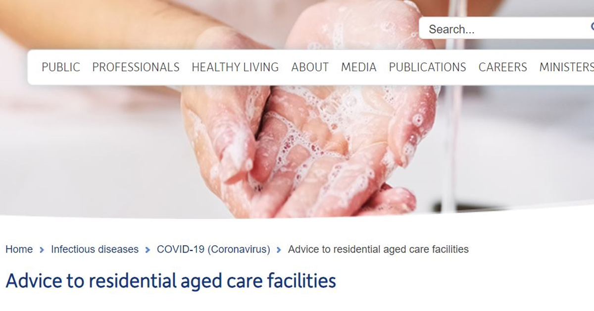 NSW Health updates advice on visitors to aged care homes post image