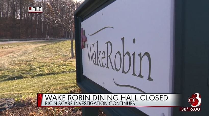 Only in America: former CCRC resident receives five years’ probation and $10,000 fine after poisoning neighbours with ricin post image