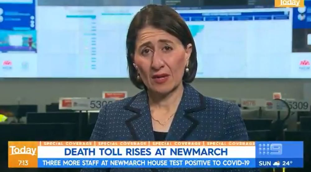 NSW Premier says aged care operators must assume COVID-19 will enter their homes and have a plan for residents and families post image