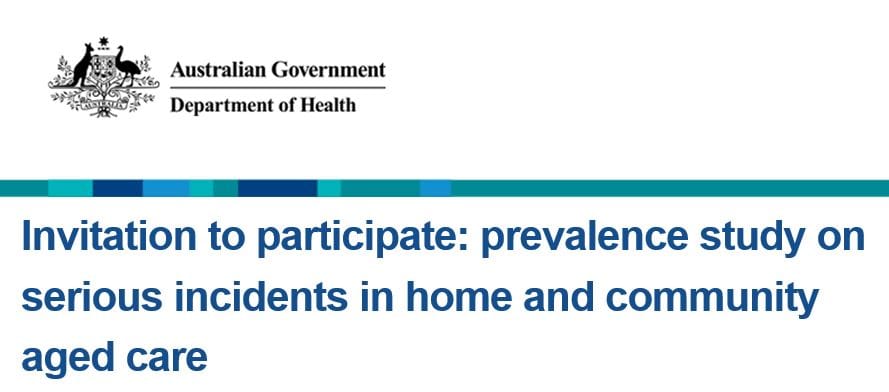 Attention home care providers – last day to register for prevalence study for Serious Incident Response Scheme (SIRS) targeting home care post image