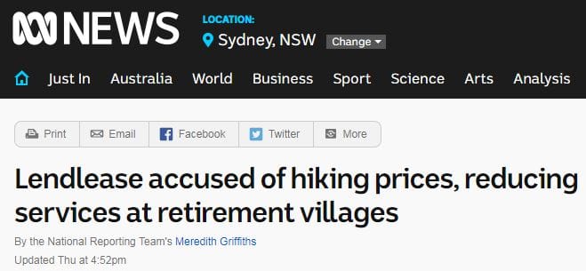 ABC Radio moves in on the village and care sector with long, negative reports post image