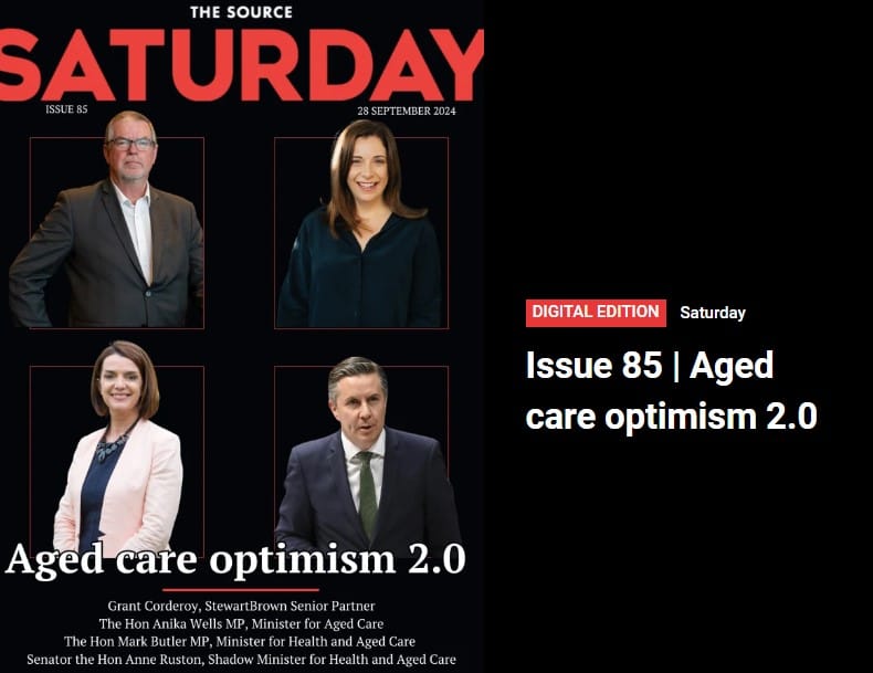 In SATURDAY digital magazine: Retirement living operators winners in new Aged Care Act post image