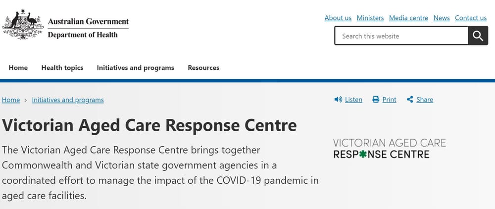 Victorian Aged Care Response Centre (VACRC)’s Early Warning System (EWS) to end today post image