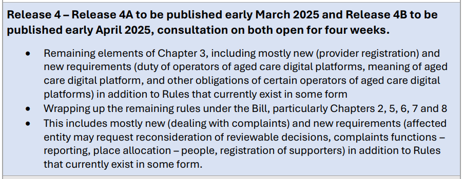Aged Care Act's final rules now won’t be released until April, posing "a real challenge" for providers post image