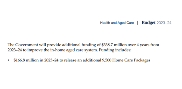 9,500 Home Care Packages released from 1 July 2023 post image