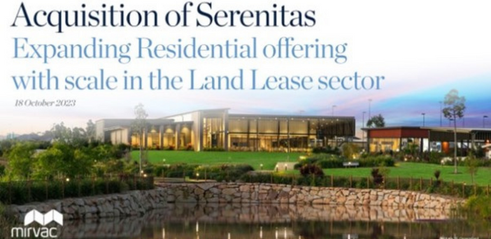 Mirvac and Pacific Equity Partners buy 95% of Rob Nichols’ Serenitas for $1.01B post image