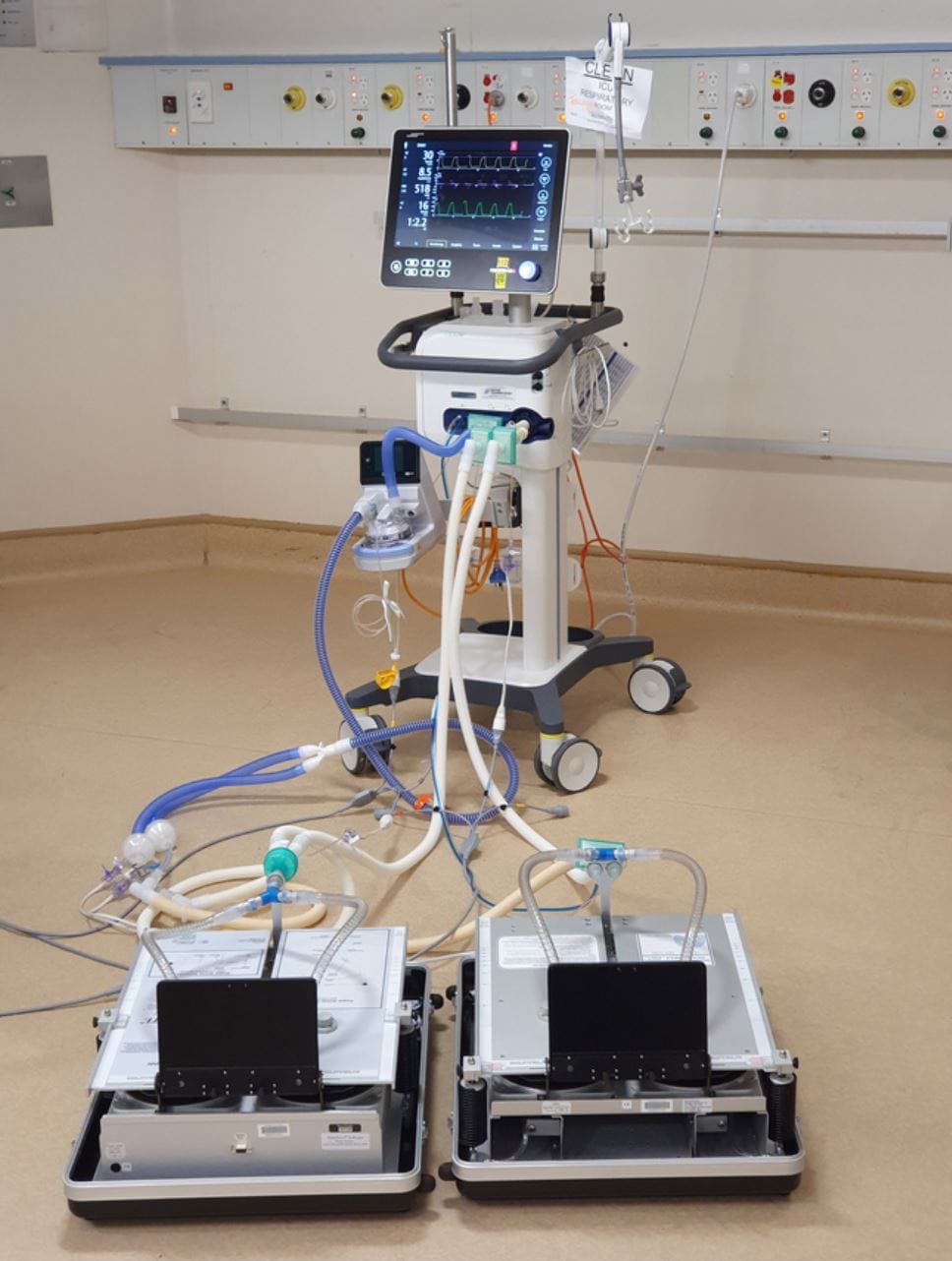 Australian researchers testing out new device that allows single ventilators to be shared between patients post image