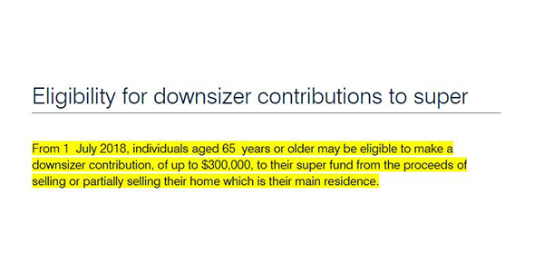 Government to cut over-65 age limit to 60 on $300K super contribution from sale of the family home post image