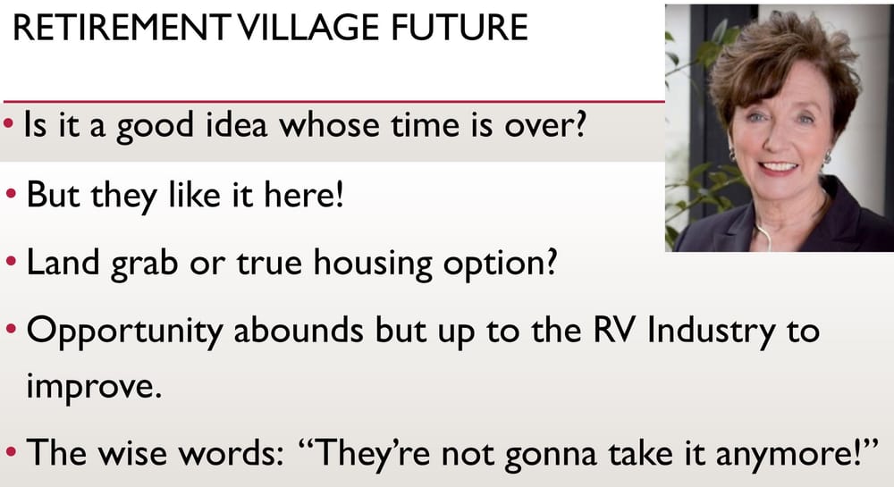 Message to retirement village and aged care leaders: “opportunity abounds” …. but beware, “They’re not gonna take it anymore!” post image