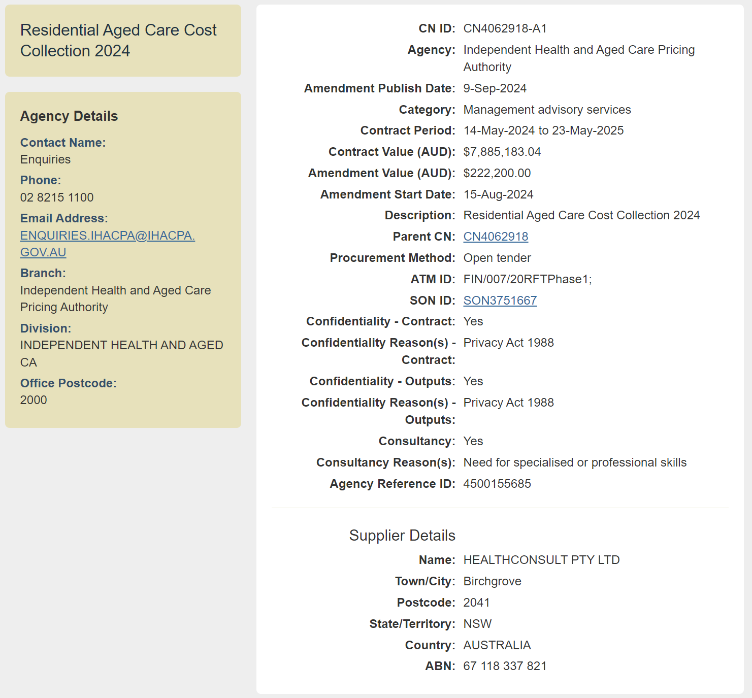 IHACPA extends $8M consultant contract for 2024 Residential Aged Care Cost Collection post image