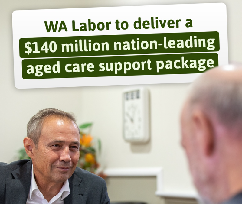WA Govt's election promise of $100M low-interest loans for aged care construction post image