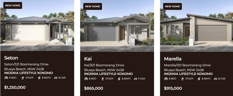 Ingenia Lifestyle's newest land lease community in Blueys Beach, NSW, is selling 2-bedroom homes for up to $1.25M post image